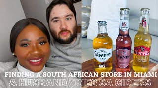 WE FOUND A SOUTH AFRICAN STORE IN MIAMI FLORIDA USA| MY HUSBAND RATES & REVIEWS SOUTH AFRICAN CIDERS