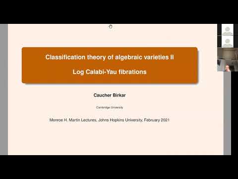 Caucher Birkar--Classification Theory of Algebraic Varieties--Lecture 2