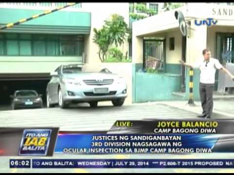 Justices ng Sandiganbayan 3rd division, nagsagawa ng ocular inspection sa BJMP Camp Bagong Diwa