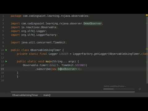Observable Using Timer