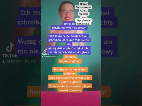 Verben-Gegensatzpaare (9).Lekcja 354. @michalska-lektor.niemieckiego