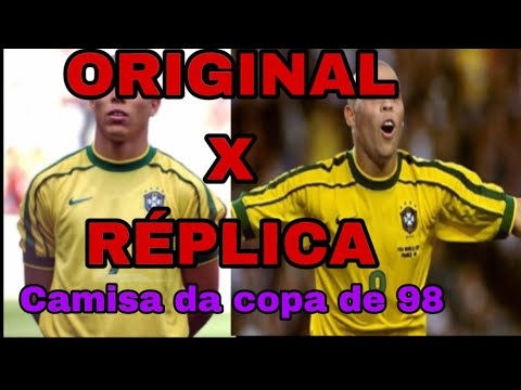 PRINCIPAIS DIFERENÇAS - ORIGINAL X RÉPLICA CAMISA SELEÇÃO 98