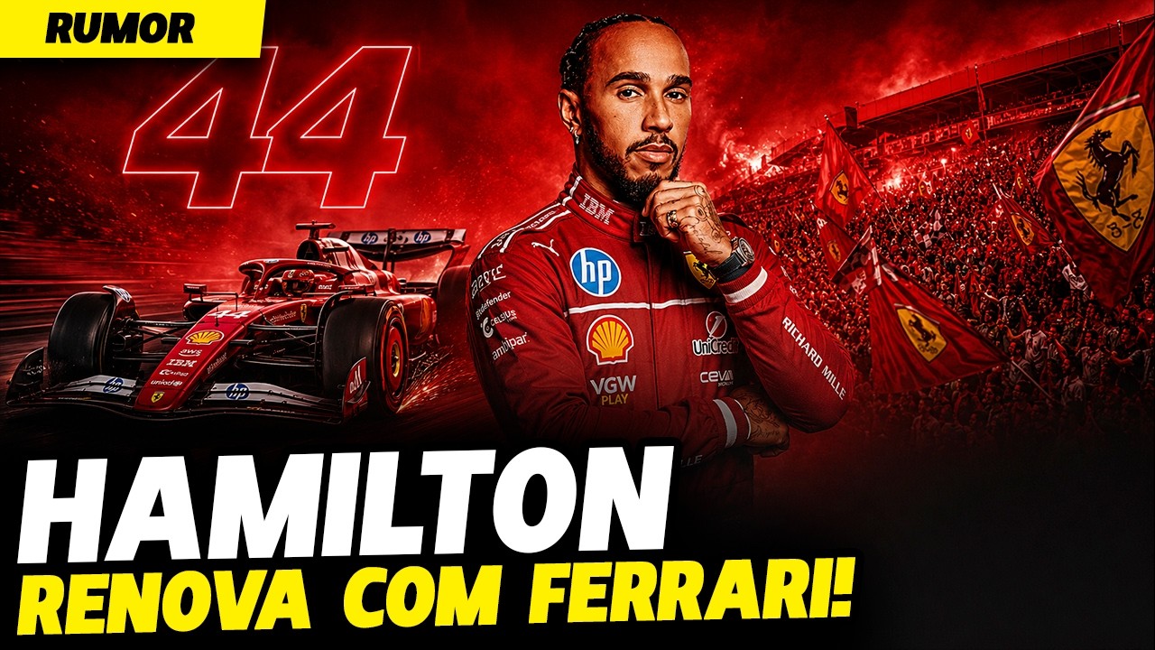 🚨HAMILTON RENOVOU CONTRATO COM A FERRARI E ANÚNCIO TEM DATA, CRAVA MÍDIA ITALIANA | FÓRMULA 1