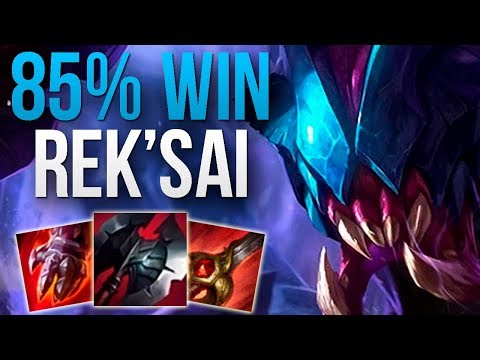 CHALLENGER 85% WIN RATE REK'SAI! | CHALLENGER REK'SAI JUNGLE GAMEPLAY | Patch 9.24 S9