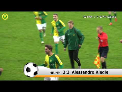 Spektakuläres Freistoss-Tor Alessandro Riedle SC Brühl St. Gallen