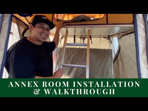 Tuff Stuff Overland Rooftop Tent Annex Room Installation and Walk Through