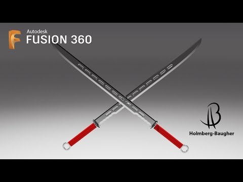 Weapon Design Speedrun 6 - Using Autodesk Fusion 360 - samurai sword