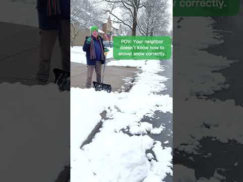 Don't Be the Problem – Shovel Your Snow Correctly