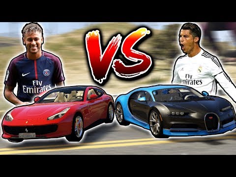NEYMAR vs CRISTIANO RONALDO | FERRARI vs BUGATTI - CORRIDA com DUDU MOURA !