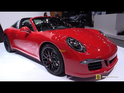 2016 Porsche 911 Targa 4 GTS Exterior, Interior Walkaround, Targa Opening - 2015 Detroit Auto Show