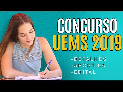 Concurso UEMS 2019 - Edital, Inscrição e Apostilas