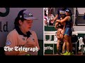 Sobbing ball girl hit by a ball at the French Open