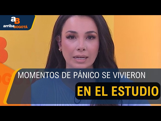 Así se vivió el terremoto en el estudio de CityTv durante la transmisión de Arriba Bogotá