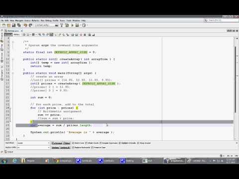 Week 10 Java Array Part 7