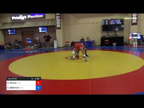 2018 Marine Corps US Open/UWW Junior Freestyle 79 Con 32 #2 - Aaron Olmos (Oran) Vs. Cole Bateman