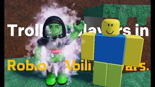 Trolling players in Roblox Ability wars🤣😅.
