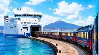 22 Hours on Europe's Most Unique Ferry Sleeper Train! | 🇮🇹 Milan - Sicily