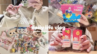 vlog🏠 社会人のかわいいもの集め🐈‍⬛🐾 ガチャ活の記録📝サンリオ購入品.美容day🎀 1月回したガチャ全部紹介🪡 unboxing📦 