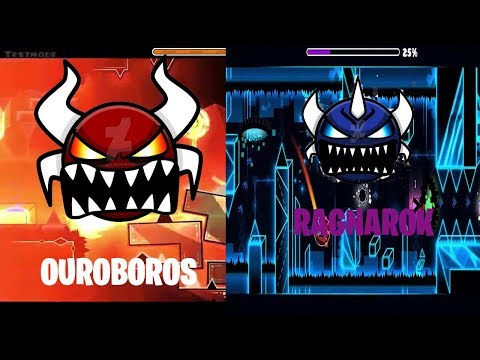 OUROBOROS VS RAGNAROK(Legendary Demon Battle)( Geometry Dash Extreme Demons)