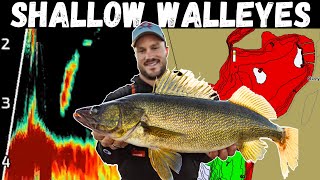 Jigging SHALLOW Spring Walleyes (2-6 Feet) - Locations & Presentations for Post-Spawn Walleyes