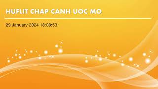 HUFLIT CHAP CANH UOC MO - TUANTDT
