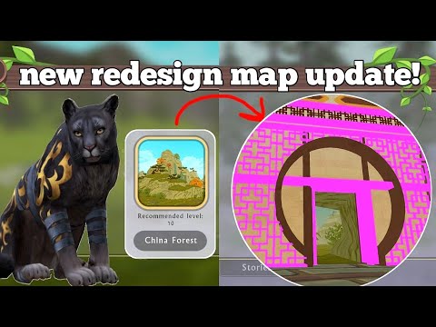 Wildcraft Chinese forest map redesign up with cougar skins re design update new China map😮😮😮😮😮