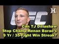 UFC 173's TJ Dillashaw On Stopping Champ ...