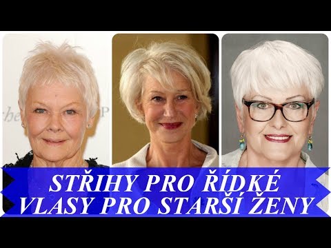 Střihy pro jemné a řídké vlasy pro starší ženy