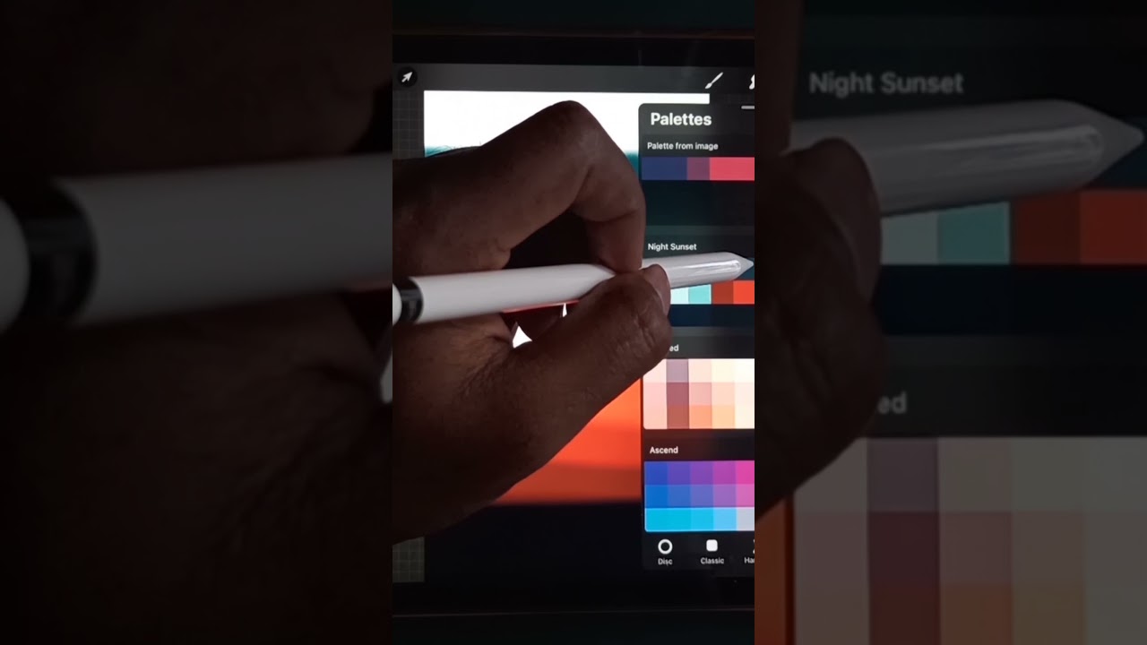 Sunset Drawing in Procreate