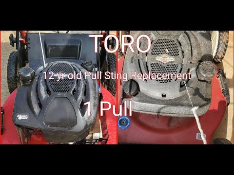 Lawnmower Pull String Replacement: Toro: