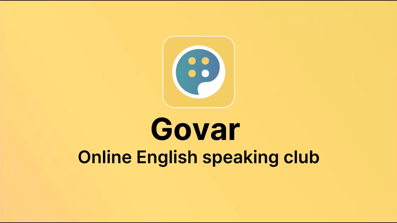 Govar – English speaking club demo video