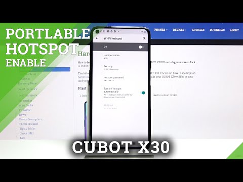 How to Enable Portable Hotspot in CUBOT X30 – Share Wi-Fi