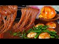 ASMR SOUN BERKUAH PEDAS TOPPING TELUR DAN CABE RAWIT ASMR MUKBANG INDONESIA