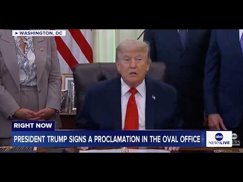 President Trump signs a proclamation in the Oval Office: LIVE