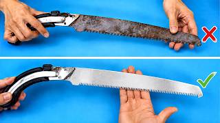The Easy Way To Sharpen Any Saw Blade To Razor Sharpness