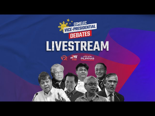 LIVESTREAM: Comelec’s PiliPinas Debate for VP candidates – March 20