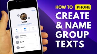 How To Create And Name A Group Text On iPhone 2024 | EASY & QUICK!