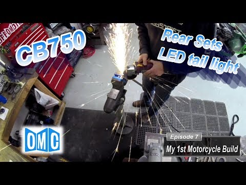 My 1st Motorcycle Build (E7) - Honda CB750 Cafe Racer (rear sets, LED tail light)