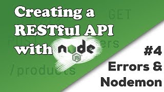Handling Errors &amp; Improving the Project Setup | Creating a REST API with Node.js