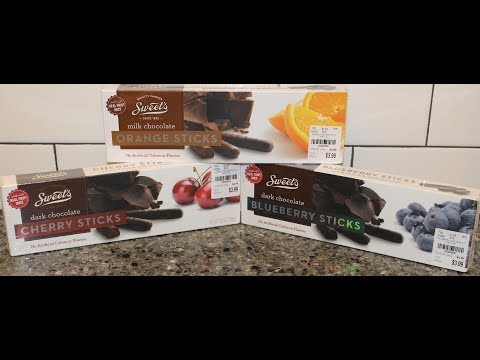 Sweet’s: Dark Chocolate Cherry & Blueberry Sticks and Milk Chocolate Orange Sticks Review