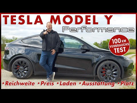 Tesla Model Y Performance - How fuel-efficient is the 534 hp electric SUV? | 100 km consumption t...