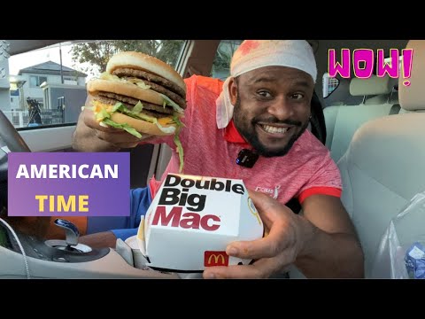 Mukbang Macdonald’s Biggest BigMac & Samurai Burger in Japan/ Car Mukbang/ Black in Japan