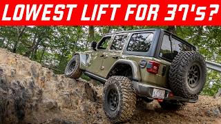 Lowest Lift Needed to Run 37's on Jeep Wrangler Rubicon JL | Inside Line