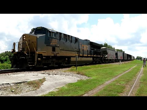 Manifest Freight Train With DPU