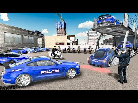 US Police Car Transport Cruise Ship Simulator 2018 | Bike & Police Cars Transport - Android GamePlay
