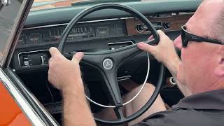 1970 Dodge Coronet R/T 440 Convertible Start Up, Horn, and Radio Operation