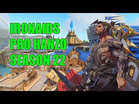 IronAids PRO HANZO GAMEPLAY - GRAND MASTER OVERWATCH SEASON 22