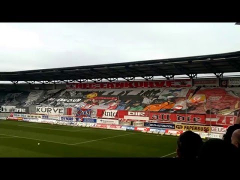 HFC Chemie vs. FCM 24.01.2016 - Choreo Fankurve - 50 Jahre HFC Teil 2