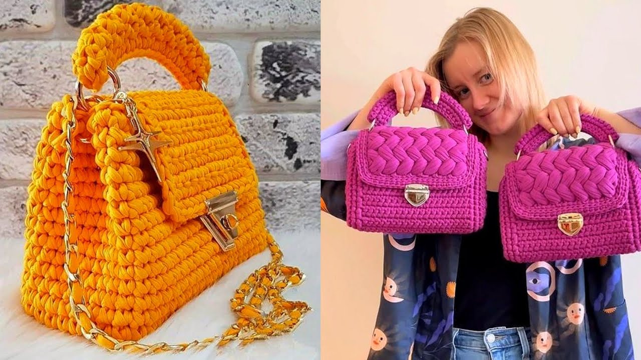 41 Mesmerizing Crochet Bags Ideas to Elevate Your Style #CrochetBags #FashionableCrafts #DIYStyle