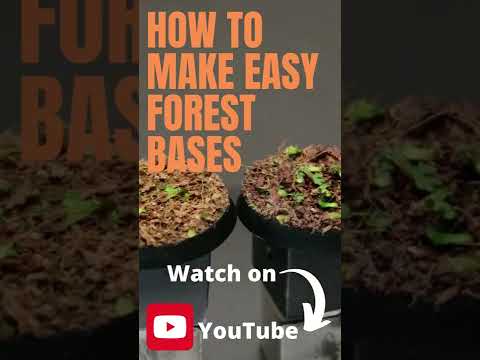 How to Make Easy Forest Bases for Wargaming